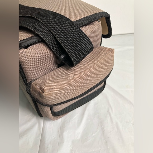 Vtg Optex Canvas Camera Bag Beige/black - Picture 10 of 11